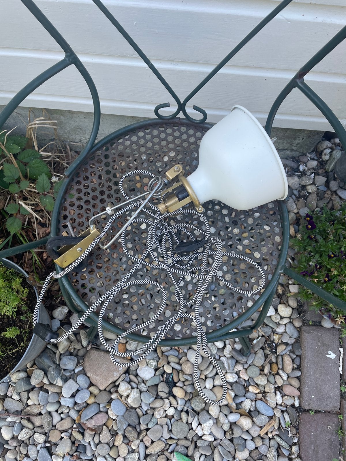 IKEA Ranarp clip-on lamp met gestreept snoer, Ophalen of Verzenden, Gebruikt, Overige typen
