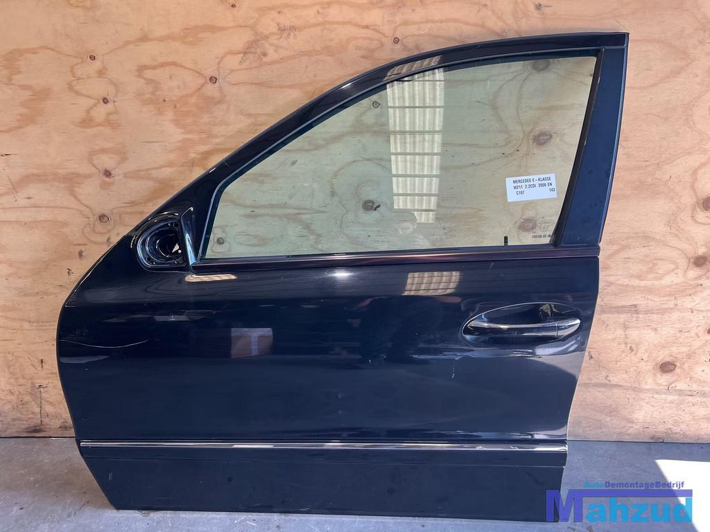 MERCEDES E KLASSE W211 Zwart C197 links voor deur 2002-2009, Auto-onderdelen, Gebruikt, Mercedes-Benz AG, Deur, Mercedes-Benz