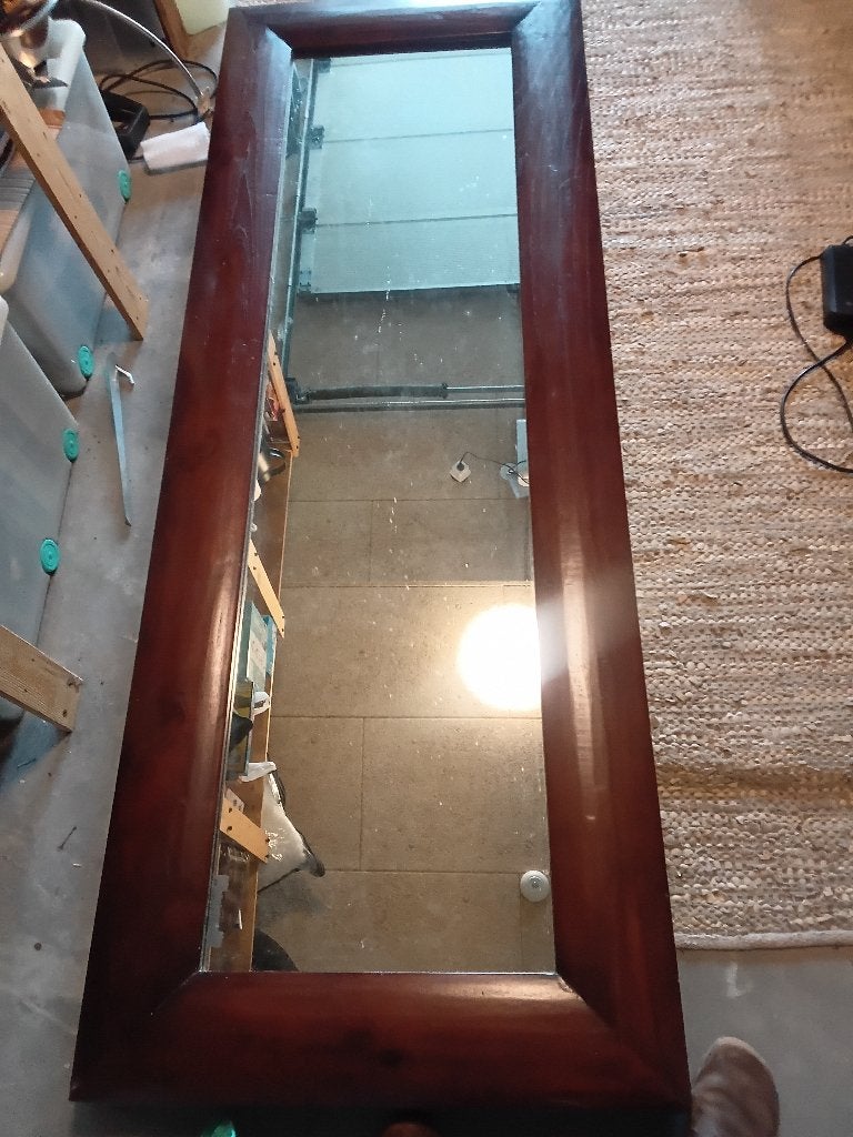 Grote spiegel, Huis en Inrichting, Ophalen, Gebruikt, 200 cm of meer, 75 tot 100 cm