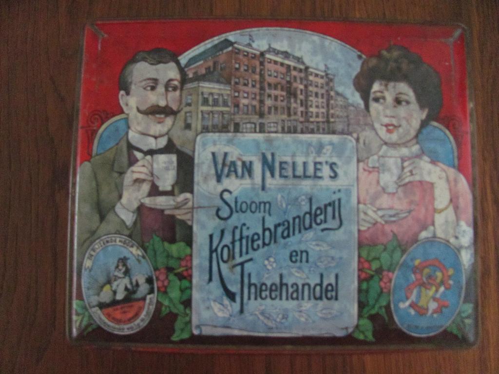 Bewaarblik van Van Nelle, Ophalen of Verzenden, Zo goed als nieuw, Koffie, Van Nelle