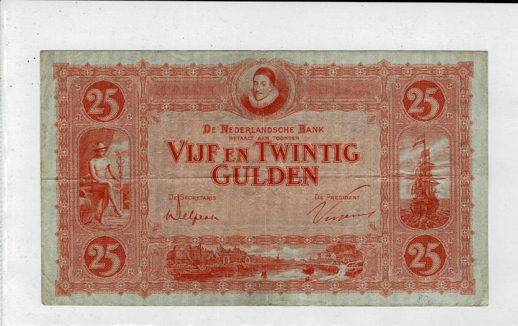 Willem van Oranje, 25 gulden 1930 - NVMH 75-1, Verzenden, 25 gulden