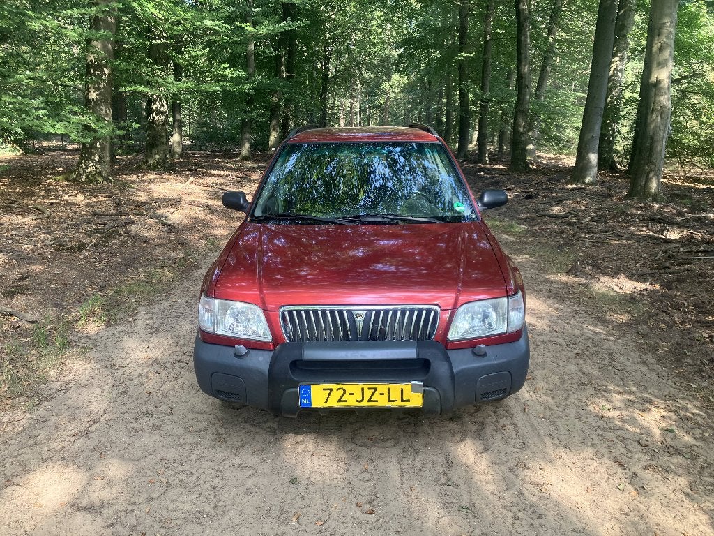 Subaru Forester 2.0 92KW 2002 Rood LPG Nieuwe APK, Auto's, 1994 cc, Stationwagon, Particulier, LPG