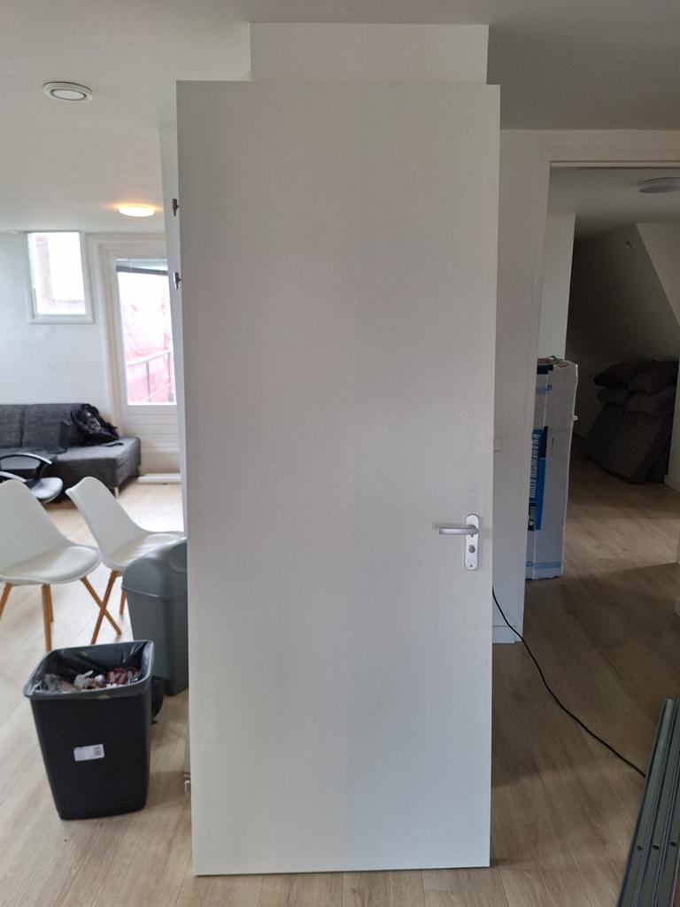 Binnendeur linksdraaiend met WC-slot (230x90 cm), Doe-het-zelf en Verbouw, Deuren en Horren, 80 tot 100 cm, 215 cm of meer, Binnendeur