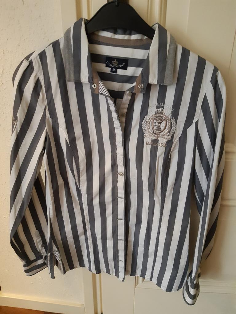 VINTAGE BLOUSE L'ARGENTINA MAAT 36, Ophalen of Verzenden, Zo goed als nieuw, Maat 36 (S)