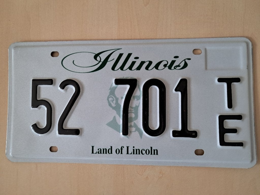 Kentekenplaat Illinois Amerika usa., Ophalen of Verzenden, Gebruikt, Auto's