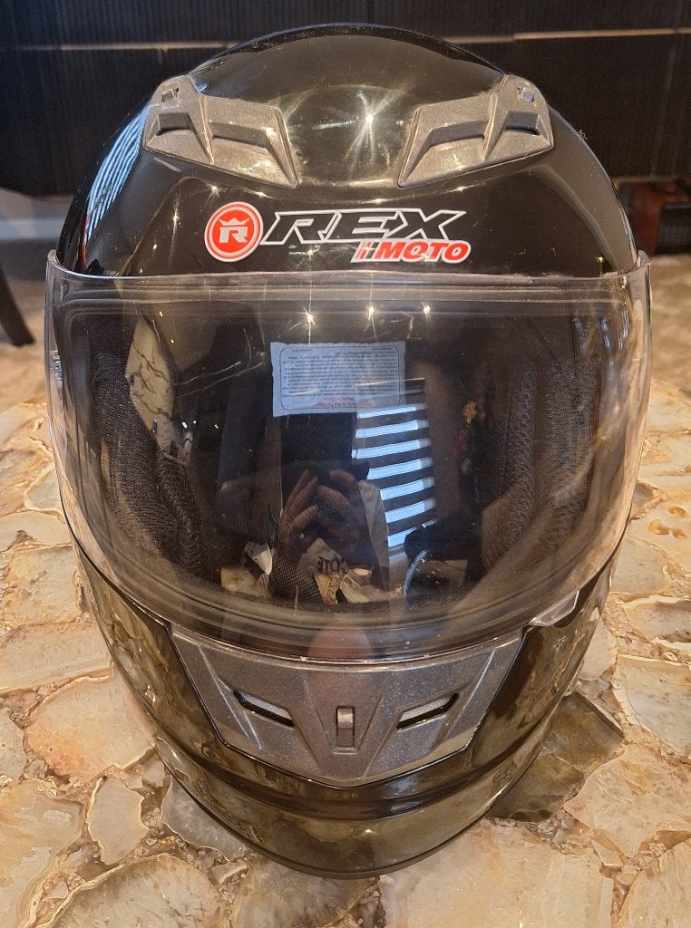 Rex moto integraalhelm, Overige merken, XL, Ophalen of Verzenden, Integraalhelm