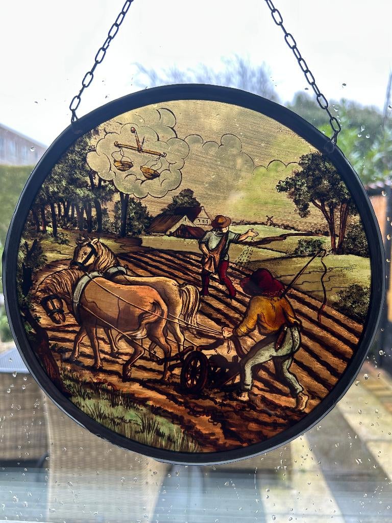 glas in loodjes, Antiek en Kunst, Ophalen of Verzenden