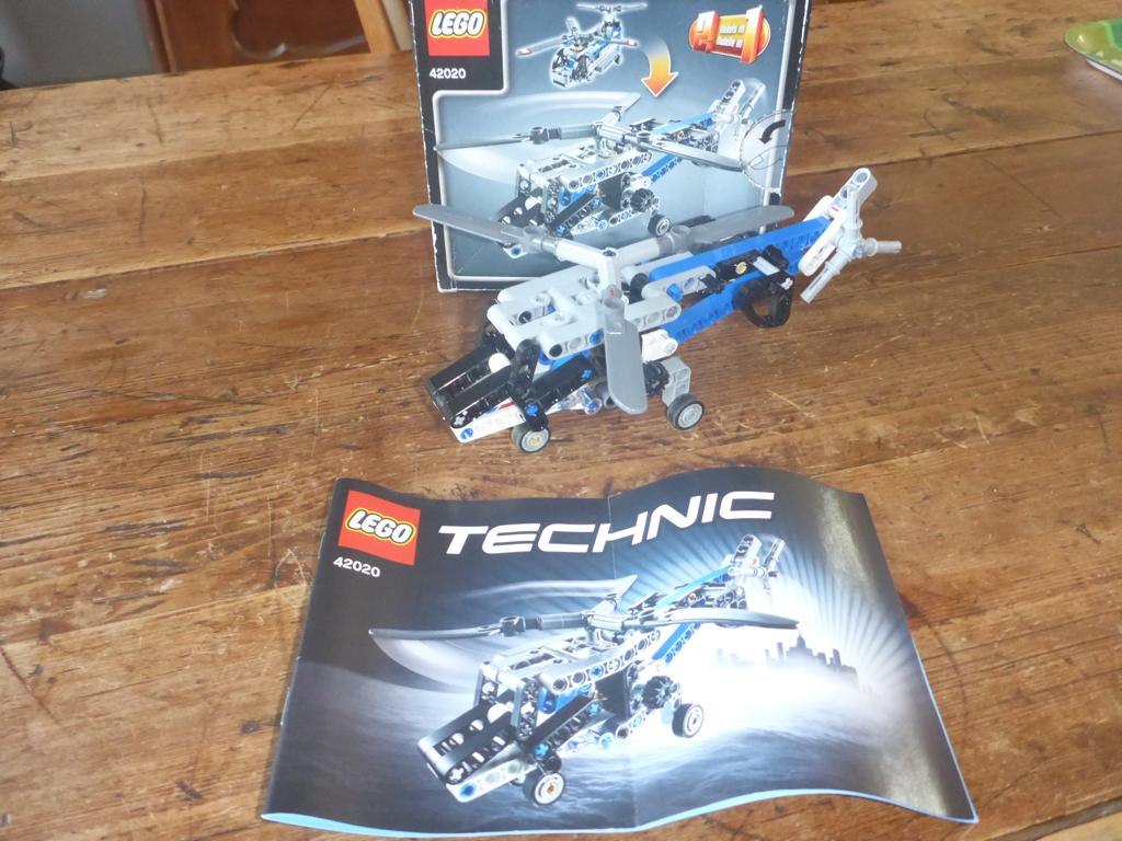 Lego 42020 Technic Twin-rotor Helicopter – 2 stuks, Compleet, Lego, Ophalen of Verzenden, Zo goed als nieuw