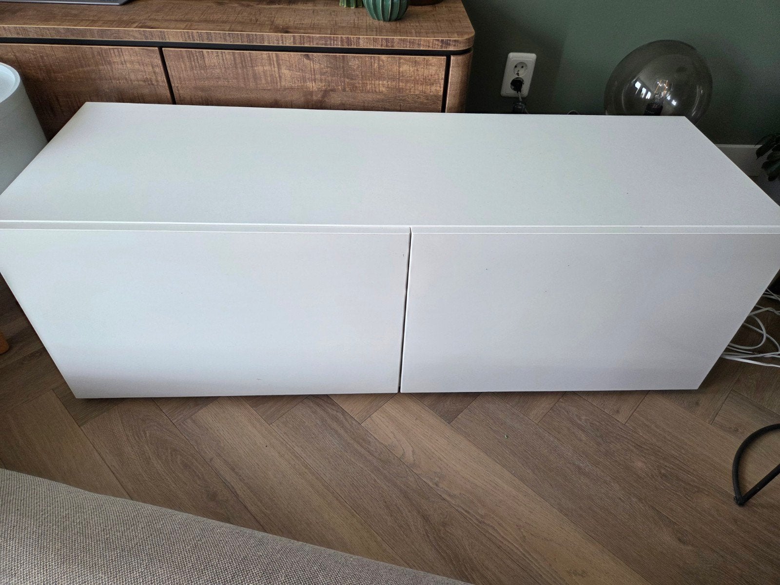ikea besta kast met lades wit, Ophalen, 100 tot 150 cm, 1 of 2 laden, Zo goed als nieuw
