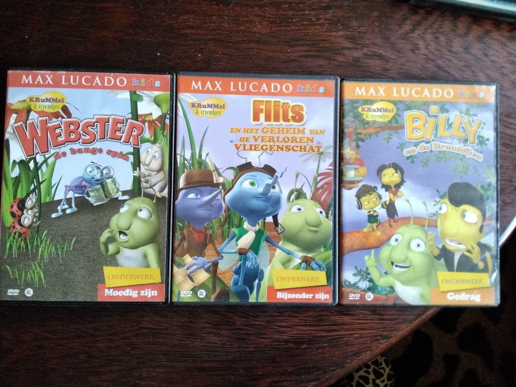 Max lucado krummel & vriendjes 3 dvds, origineel, Avontuur, Alle leeftijden, Ophalen of Verzenden, Zo goed als nieuw