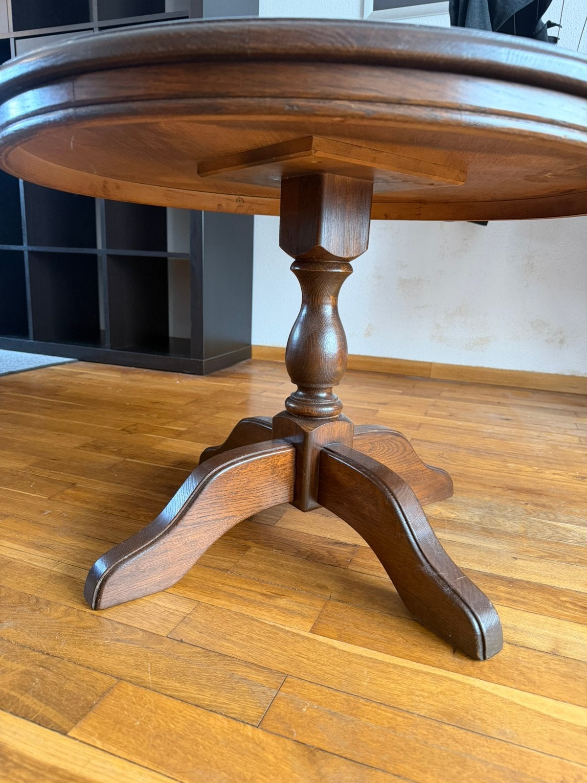 Gratis Massief eiken bijzettafel/salontafel, Ophalen, 100 tot 150 cm, 50 tot 100 cm, Zo goed als nieuw