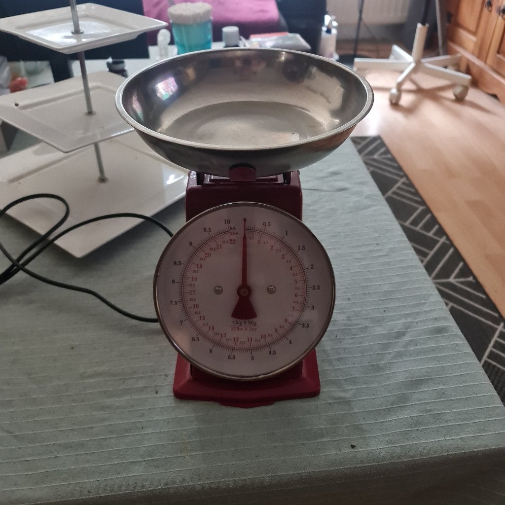 Retro Weegschaal, Ophalen, Minder dan 10 kg, Keukenweegschaal, Zo goed als nieuw