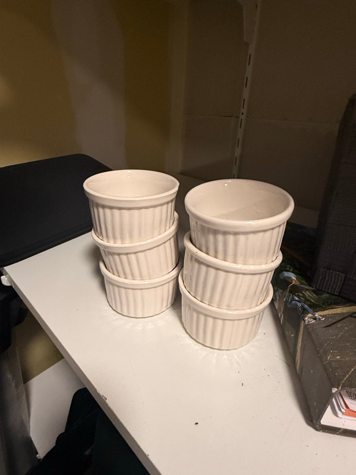 Set van 6 ongebruikte schaaltjes, 9x5cm, Ophalen, Keramiek, Effen, Schaal of Schalen