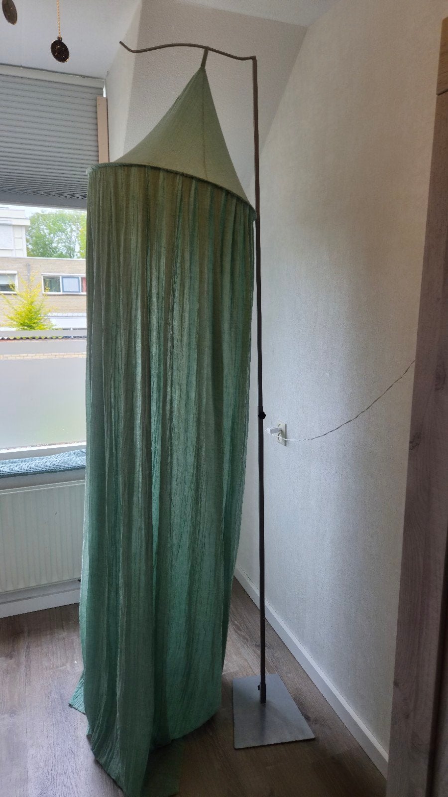 Jollein Klamboe Vintage Ash Green met standaard, Ophalen, Gebruikt, 180 cm of meer, Minder dan 70 cm
