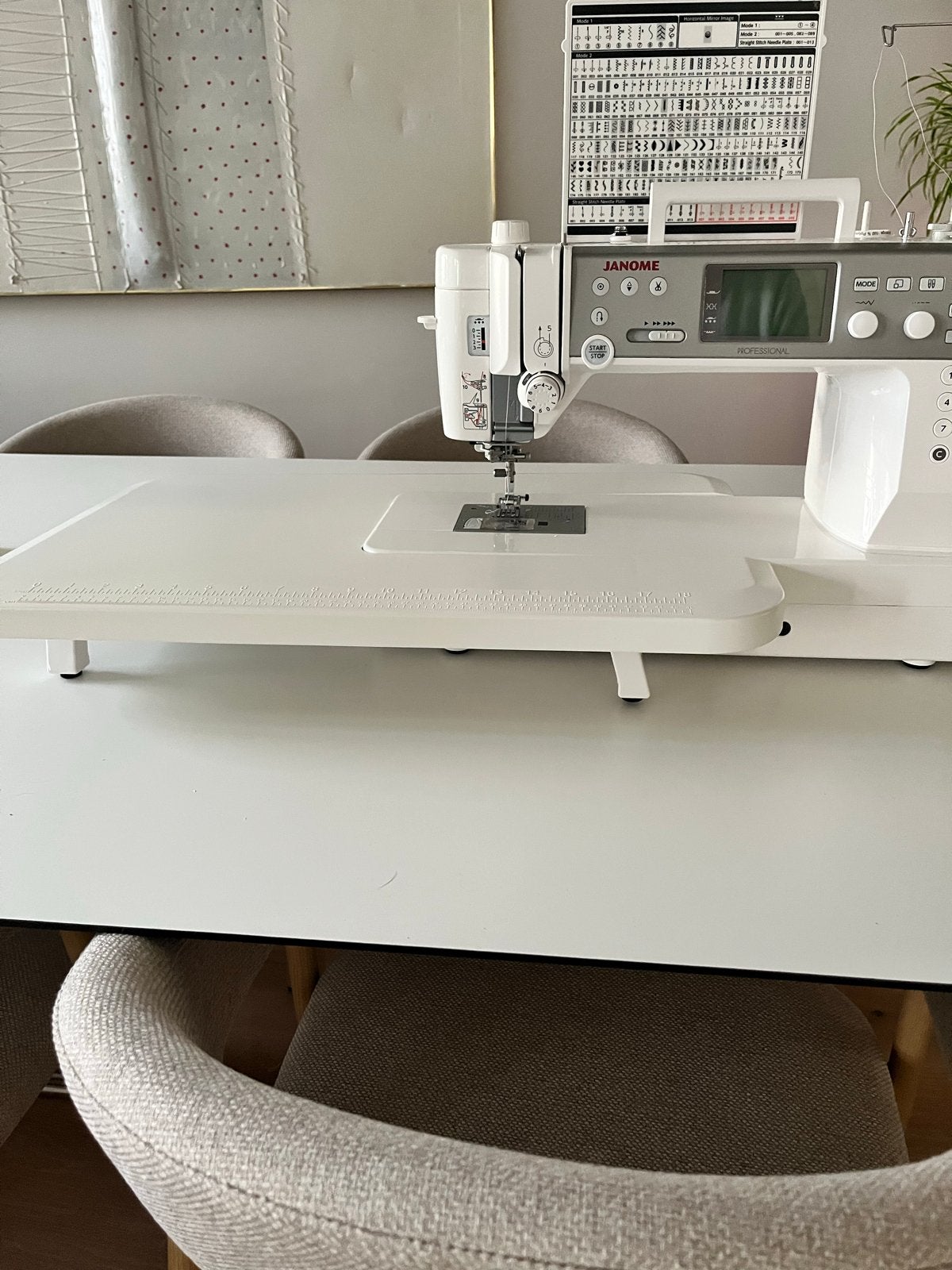 Janome Aanschuiftafel voor Memory Craft 6700P, Hobby en Vrije tijd, Ophalen, Gebruikt, Toebehoren, Janome