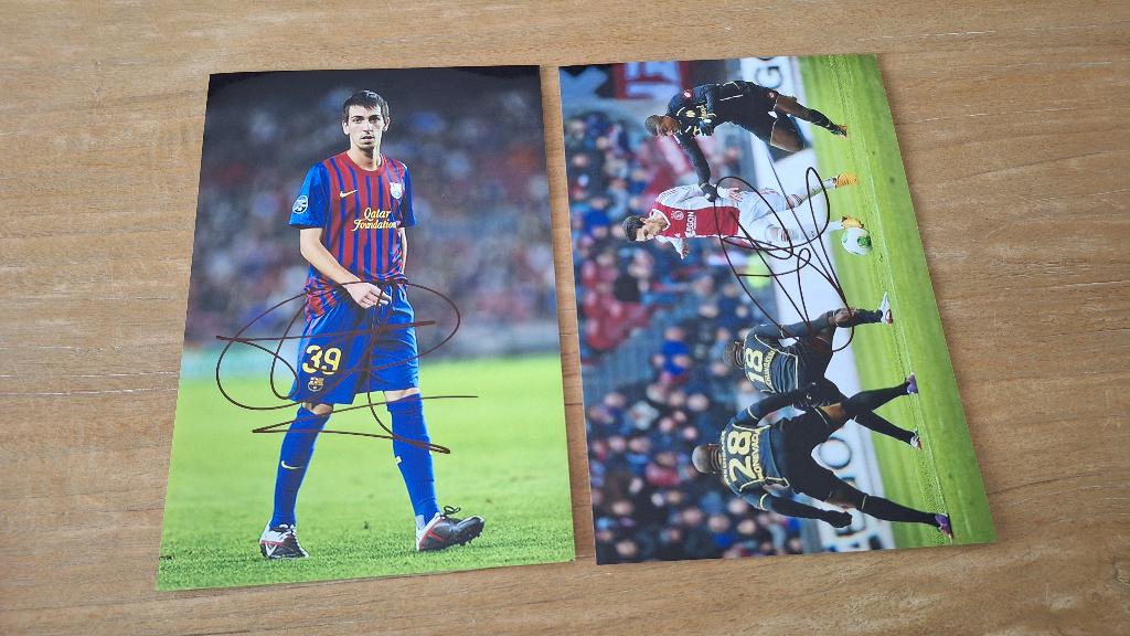 Foto 20x30 cm met handtekening Isaac Cuenca # Barcelona Ajax, Ophalen of Verzenden, Nieuw, Ajax, Overige typen