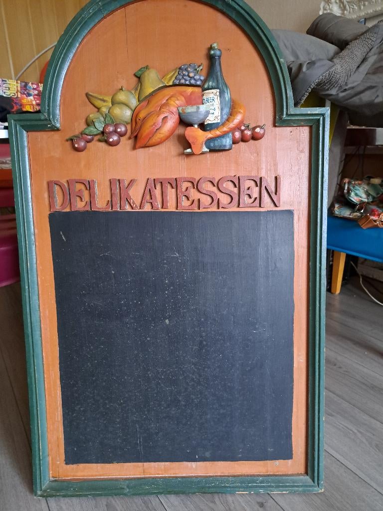 reclamebord vintage, Ophalen, Gebruikt, Reclamebord