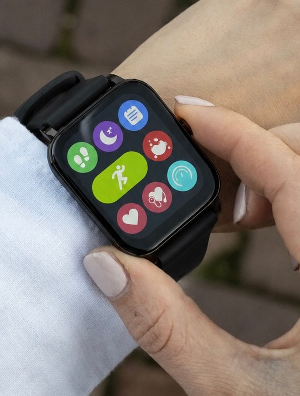 Smartwatch Brend2223, Ophalen of Verzenden, Nieuw, Zwart, Android