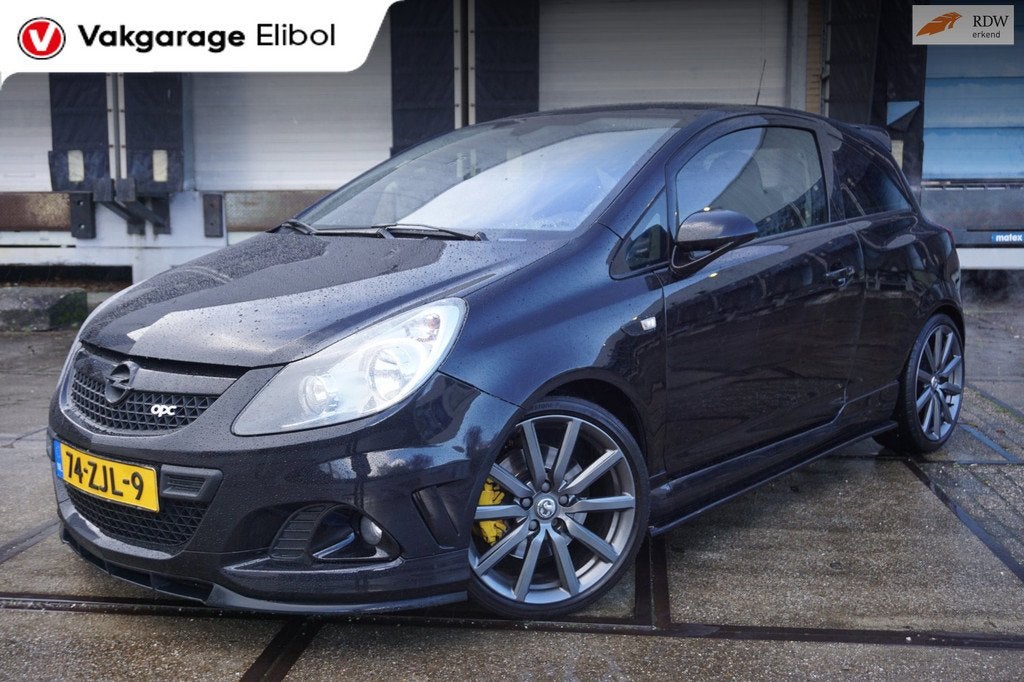 Opel Corsa 1.6-16V T OPC * 280 PK *, Auto's, Gebruikt, Zwart, Zwart, Leder