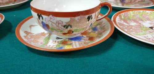 japans theeservies eierporselein, Huis en Inrichting, Keuken | Servies, Ophalen of Verzenden, 'T Olde Gre-j, Info@toldegrej.nl