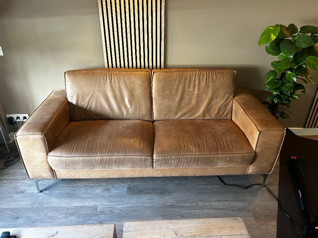 Bank, Huis en Inrichting, Ophalen, Gebruikt, 75 tot 100 cm, Stof