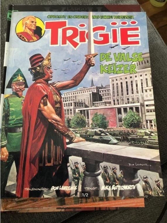 Trigie de valse koning k5 1979, Eén stripboek, Ophalen of Verzenden, Zo goed als nieuw