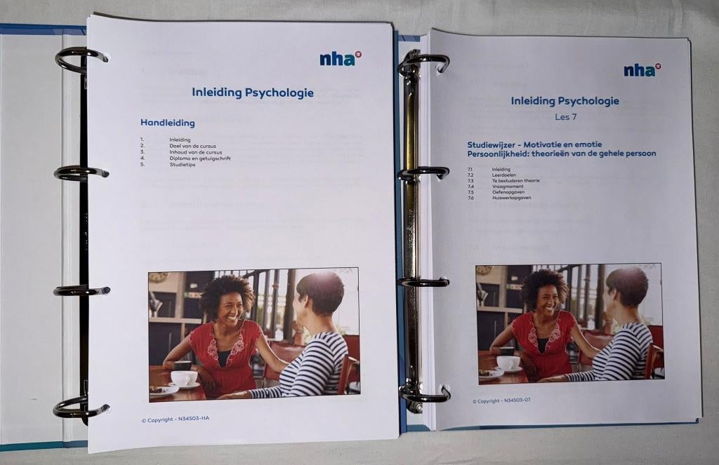 NHA Inleiding Psychologie – Nieuw & ongebruikt, Ophalen of Verzenden, Nieuw