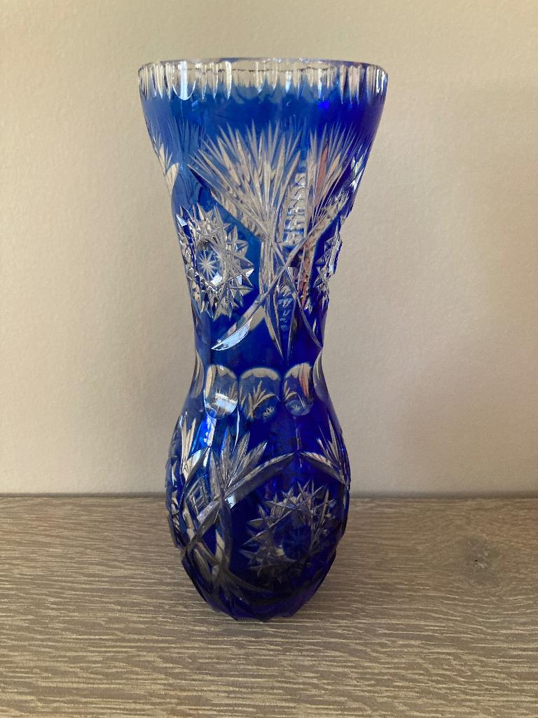 kristallen vaas, Antiek en Kunst, Antiek | Glas en Kristal, Ophalen of Verzenden