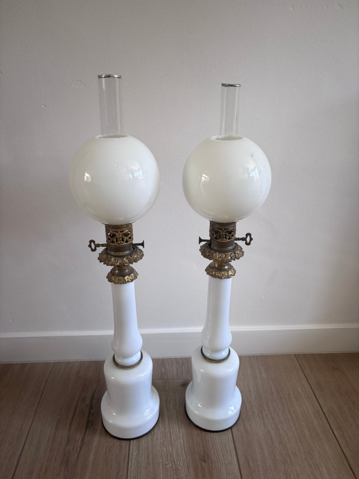 Olielampen 80 cm, Antiek en Kunst, Antiek | Lampen, Ophalen
