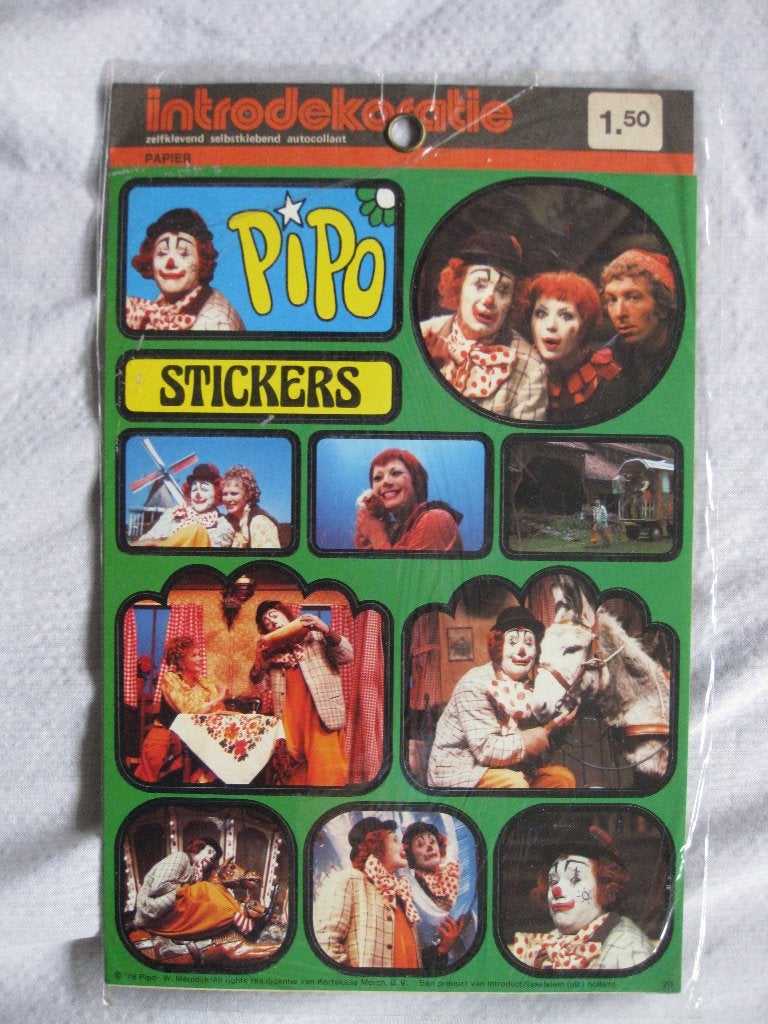 Stickersvel, Pipo 1978, Bereboot 1977 en Peppi en Kokki 1976, Verzamelen, Ophalen, Zo goed als nieuw, Film, Tv of Omroep