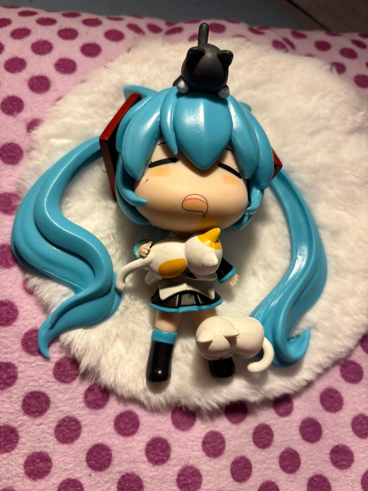 Hatsune Miku Sleepy Neko Figure – Vocaloid Anime Figure, Ophalen of Verzenden, Nieuw