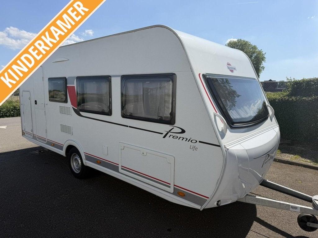 Bürstner 490 TK - Kinderkamer - garage - 1500 kg as, Caravans en Kamperen, Caravans, Schokbreker, Standaardzit, Dwarsbed, Bedrijf