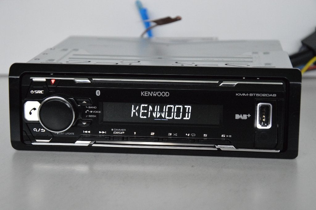 KENWOOD  KMM-BT502DAB  MP3  AUX  USB  DAB+  BLUETOOTH, Auto diversen, Autoradio's, Ophalen of Verzenden, Zo goed als nieuw