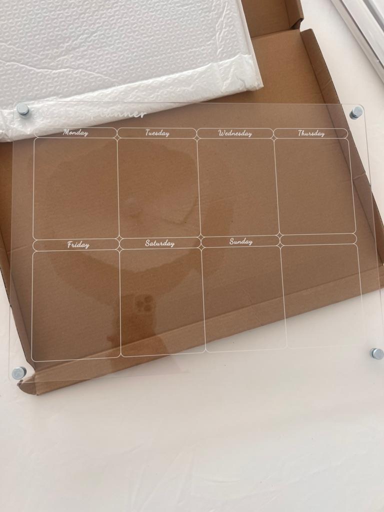 Weekplanner, maandplanner, afwasbaar, 43 x 30 cm magneetbord, Ophalen of Verzenden, Zo goed als nieuw
