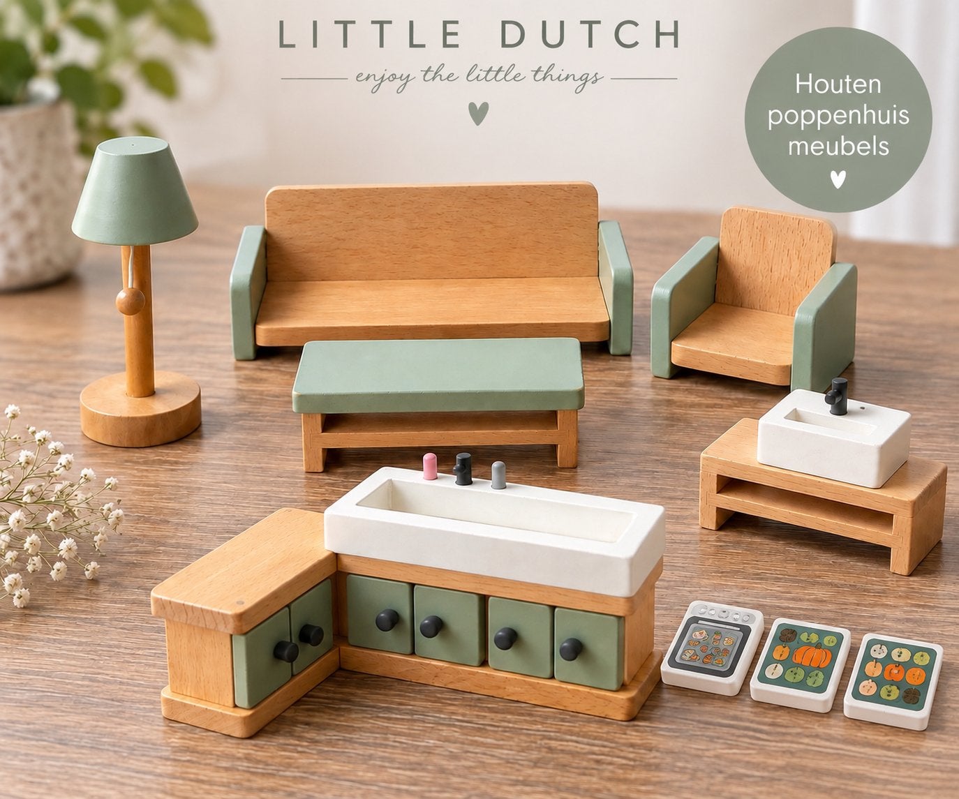 Little Dutch poppenhuis meubels – €10, Ophalen, Gebruikt, Poppenhuis