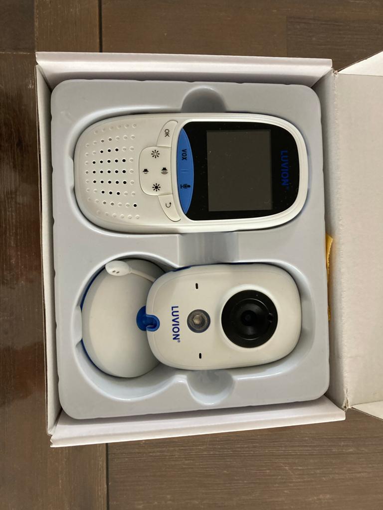 Luvion Easy Babyfoon met Camera en Terugspreekfunctie, Kinderen en Baby's, Babyfoons, Ophalen, Zo goed als nieuw, 250 meter of meer
