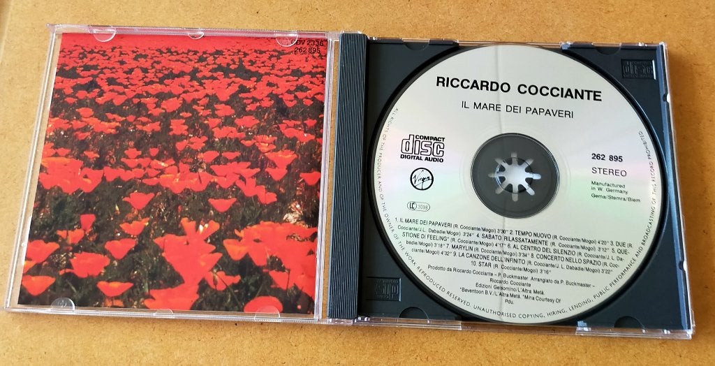 Riccardo Cocciante - Il Mare Dei Papaveri CD 1985/199?, Cd's en Dvd's, Ophalen of Verzenden, Zo goed als nieuw, Pop