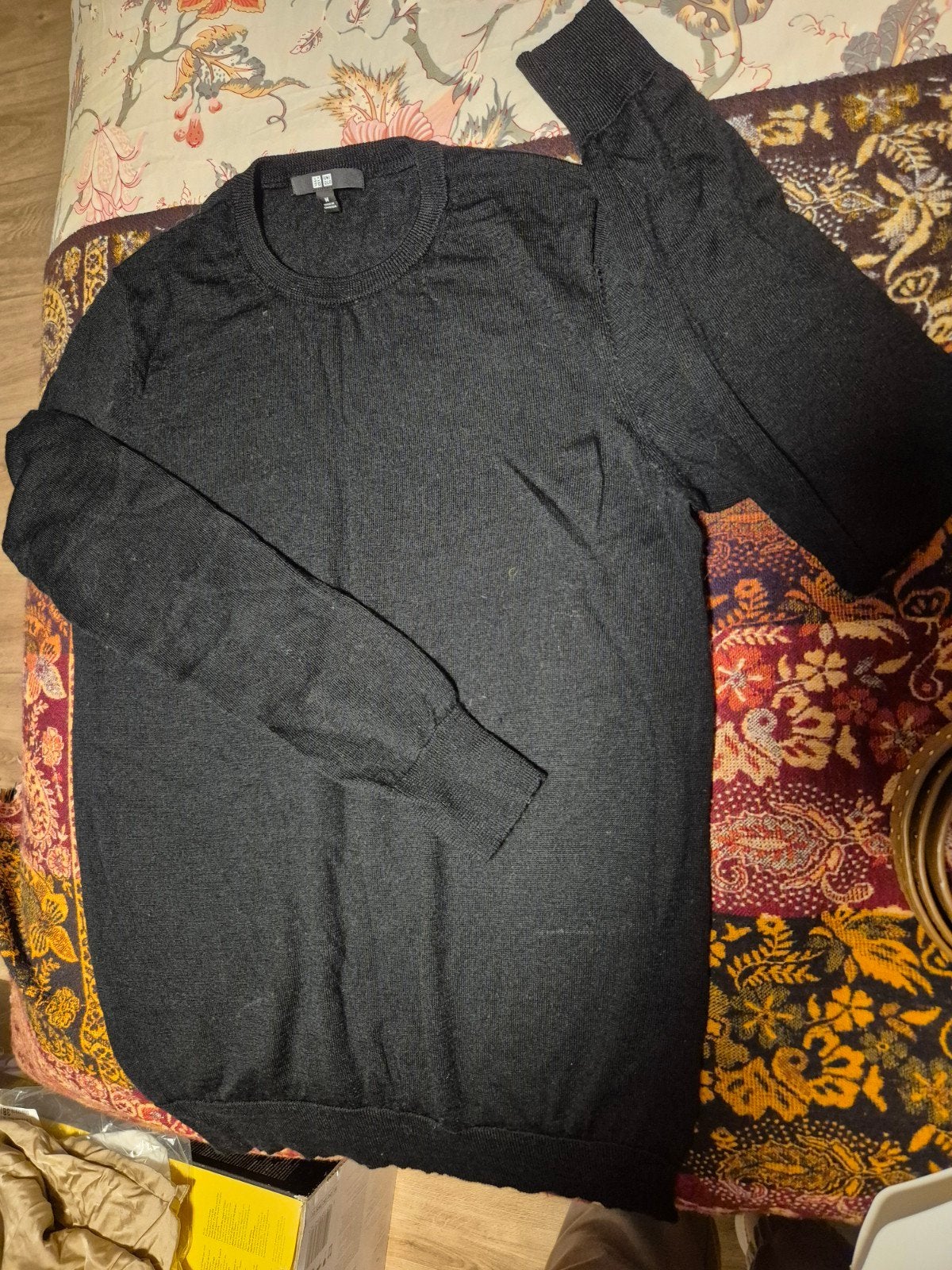 Uniqlo wollen trui - Zo goed als nieuw, Ophalen, Uniqlo, Maat 48/50 (M), Zwart