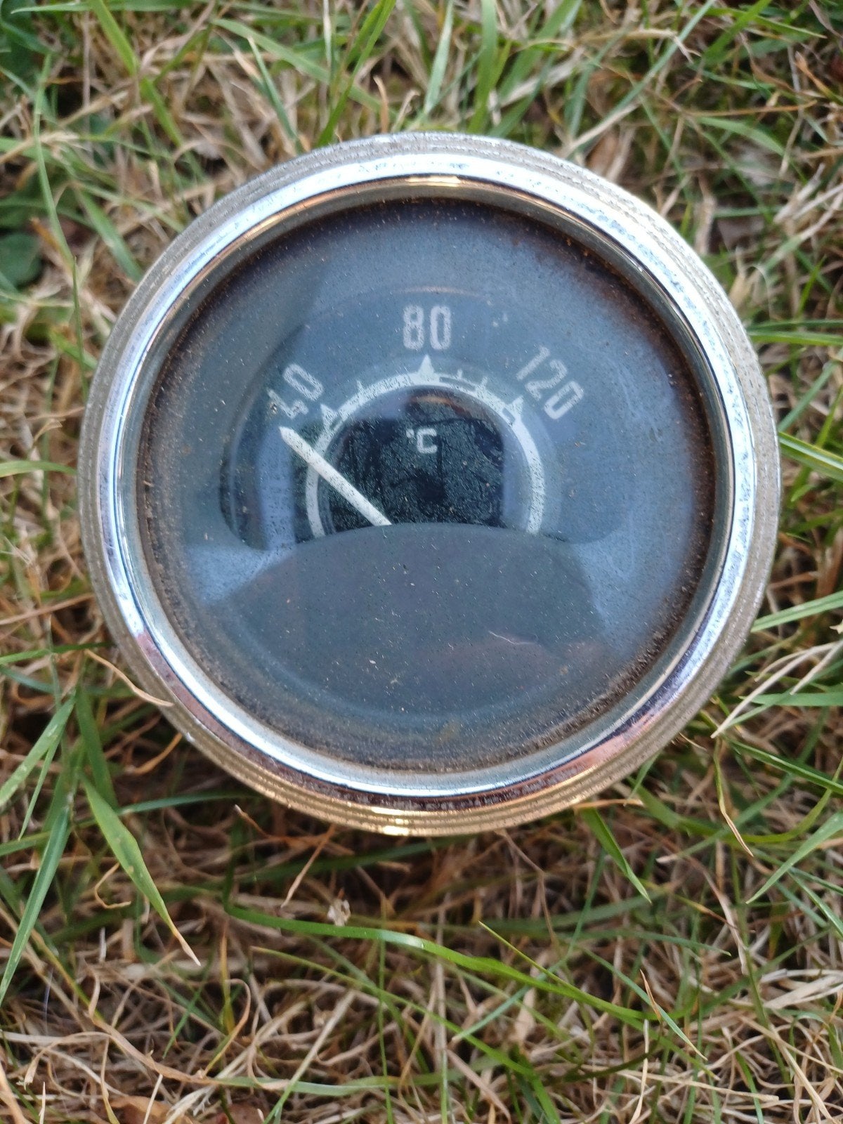 Oude Oldtimer Temperatuurmeter, Ophalen of Verzenden
