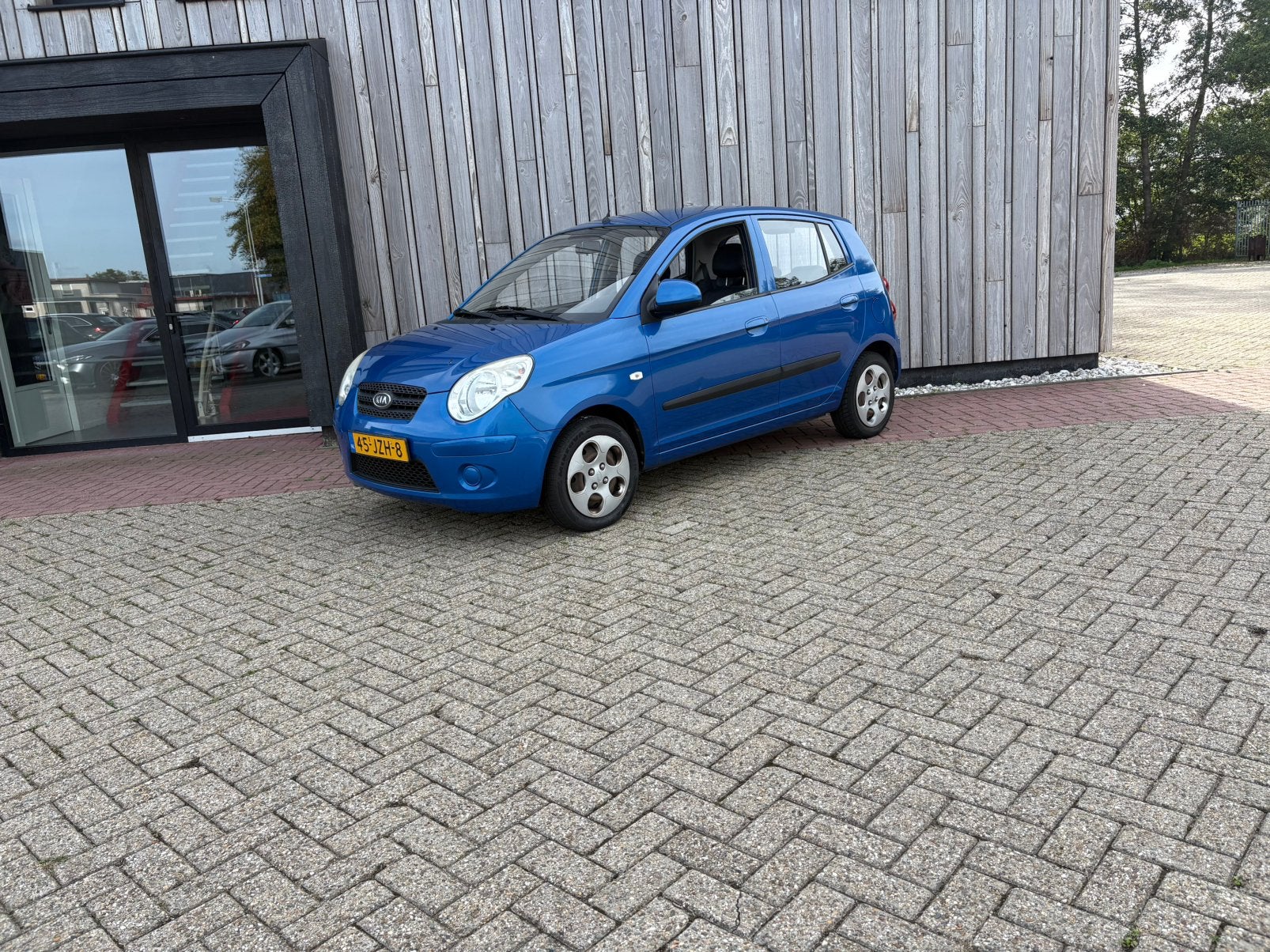 Kia Picanto 1.0 2009 Blauw, Voorwielaandrijving, 4 cilinders, Origineel Nederlands, Bedrijf
