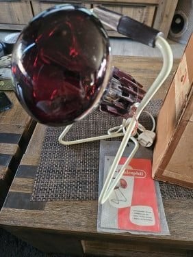 Prachtige originele jaren 50 Philips infraphil infrarood war, Ophalen of Verzenden