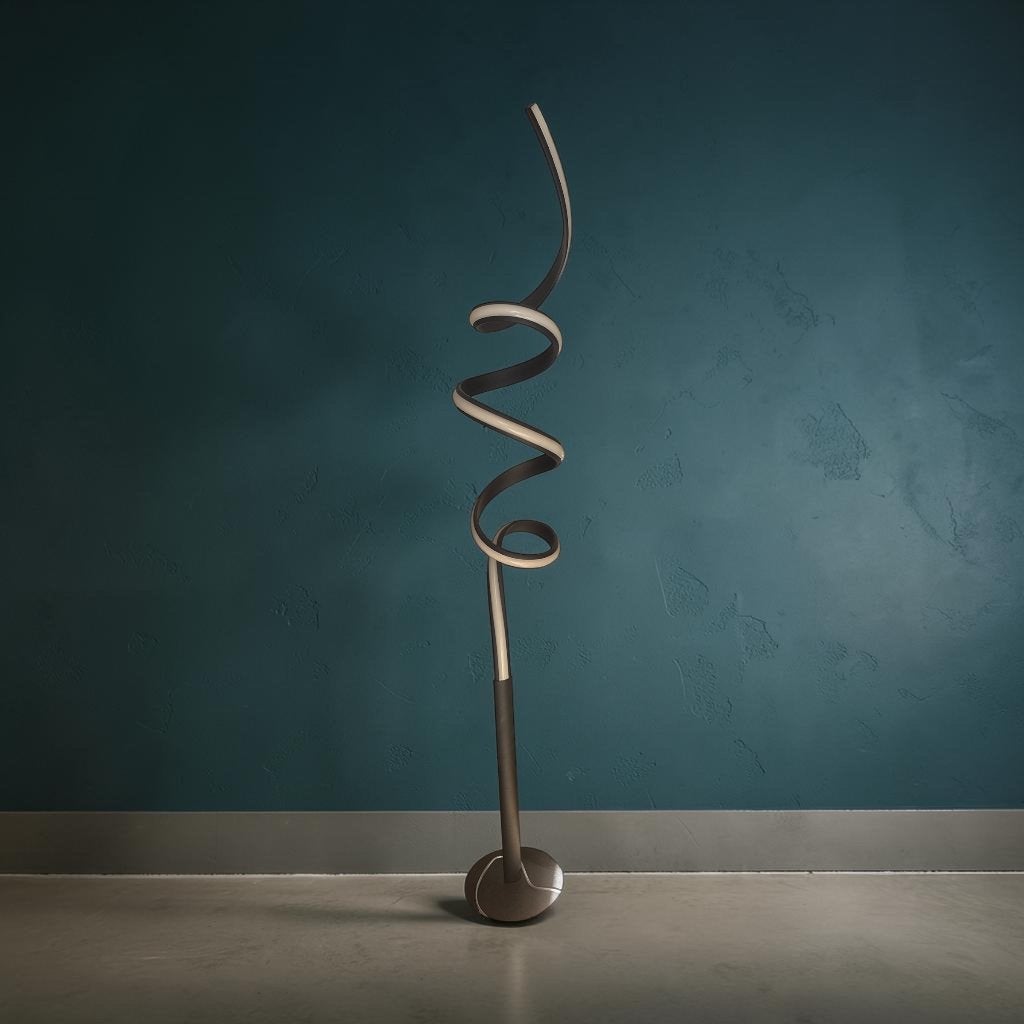 QAZQA design dimbare LED vloerlamp, Ophalen, Kunststof, Overige fittingen, Zo goed als nieuw
