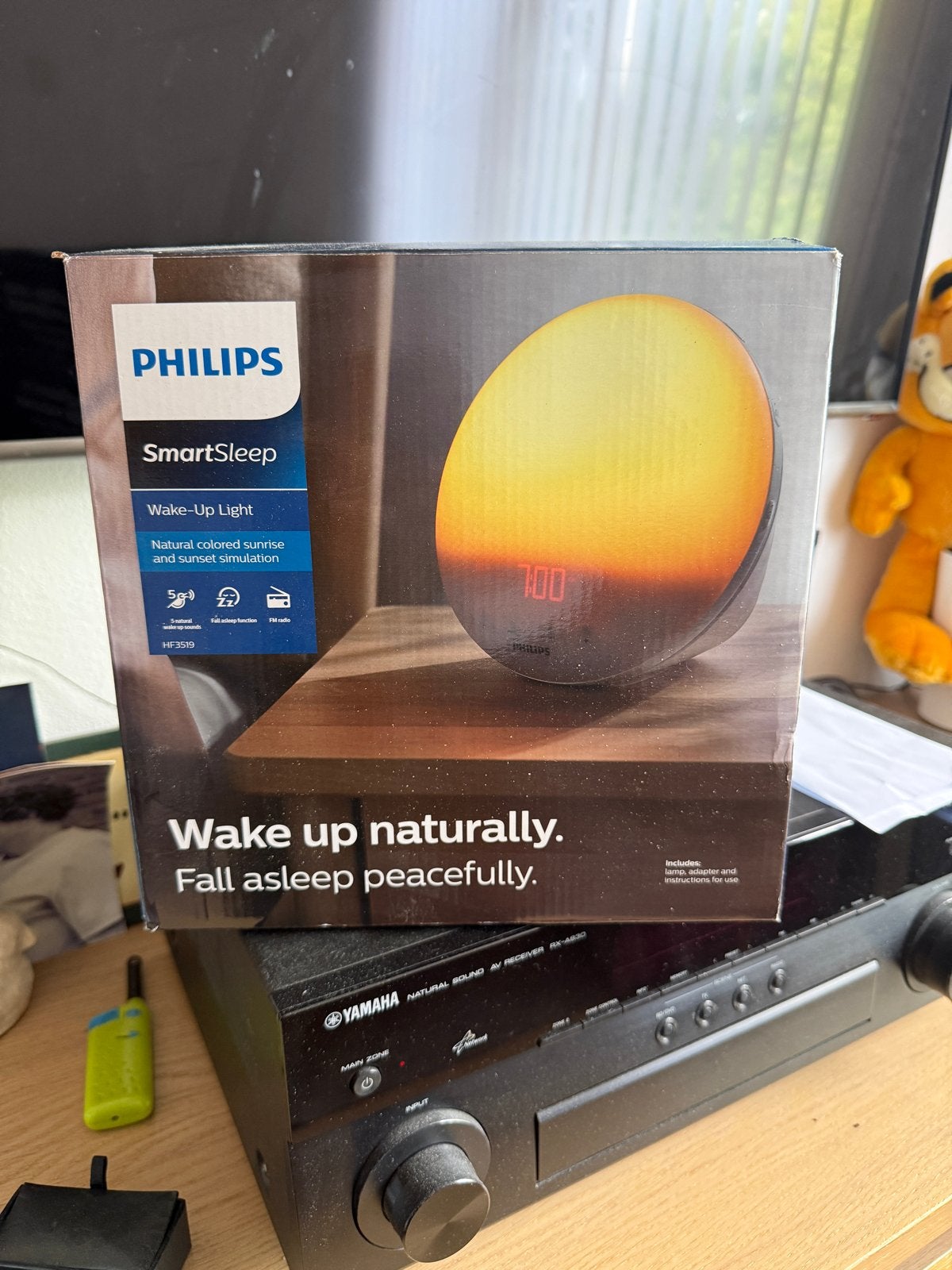 Philips SmartSleep Wake-up Light HF3519 - Gebruikt in doos, Witgoed en Apparatuur, Wekkers, Ophalen of Verzenden, Nieuw, Digitaal