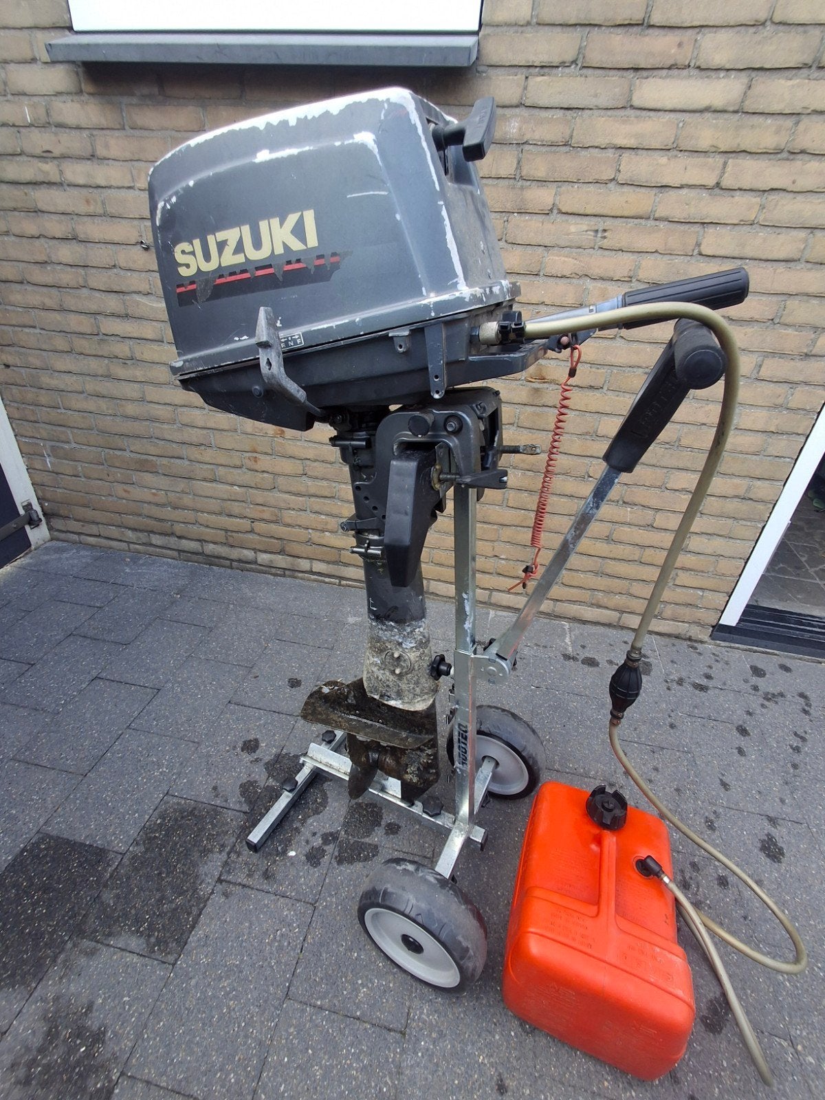 Suzuki DT6 langstaart Buitenboordmotor 2 cilinder!, Ophalen of Verzenden, Gebruikt, Motor en Techniek, Zeilboot of Motorboot
