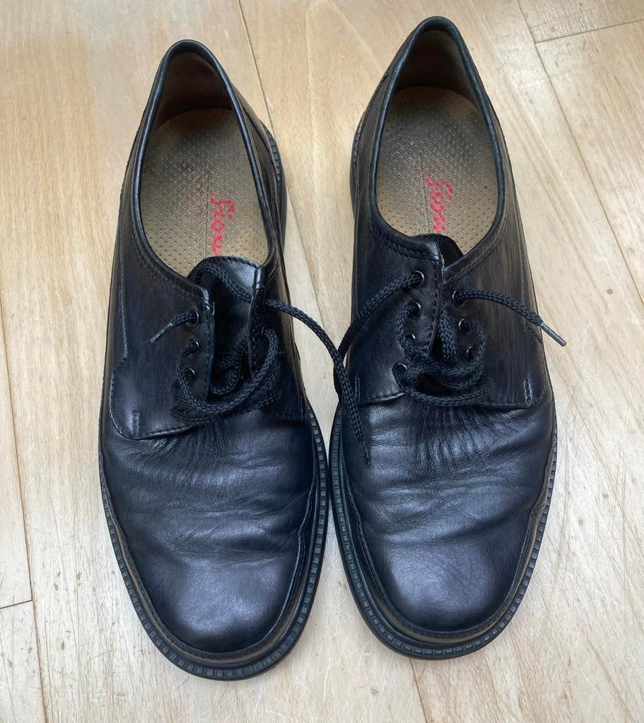 Sioux nette leren schoenen zwart maat 43, Kleding | Heren, Schoenen, Zwart, Ophalen of Verzenden, Zo goed als nieuw, Veterschoenen