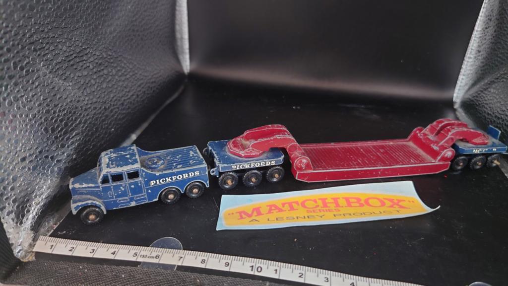 Matchbox Major Pack no.6 Scammell 6x6 tractor met 200, Ophalen of Verzenden, Gebruikt, Bus of Vrachtwagen, Matchbox
