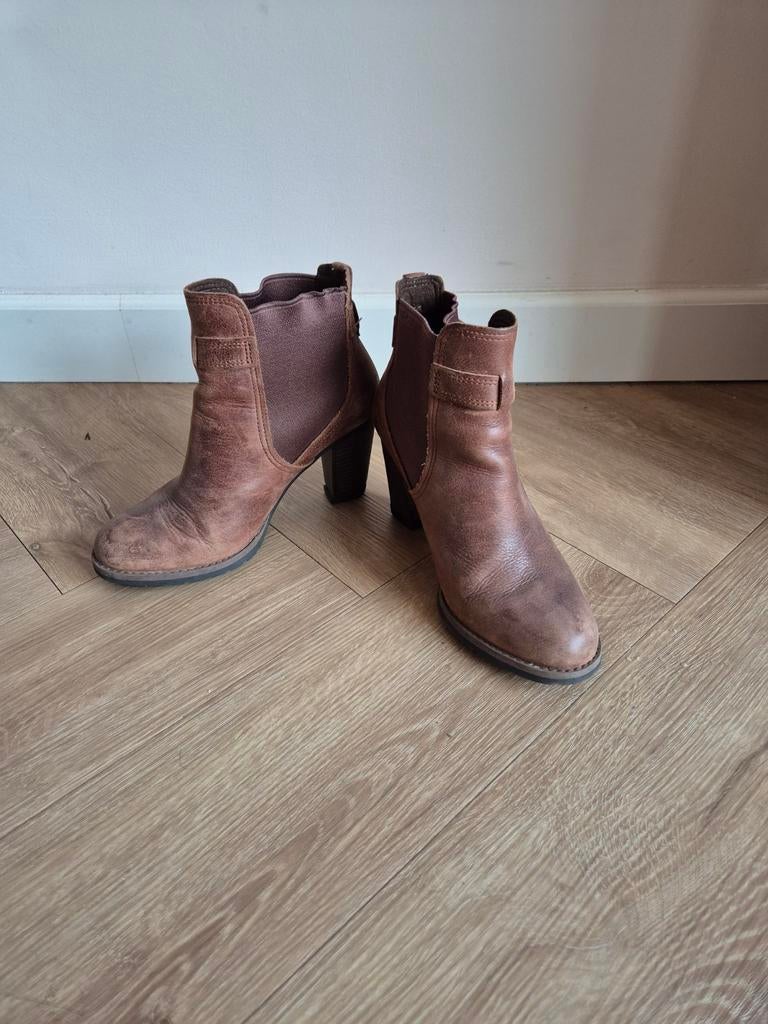 Bruine Timberland enkellaarsjes, Ophalen of Verzenden