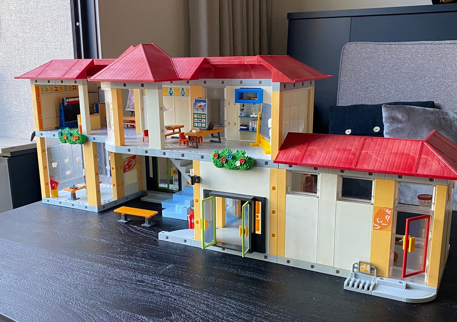 Playmobil  grote school, Ophalen of Verzenden, Gebruikt, Plastic