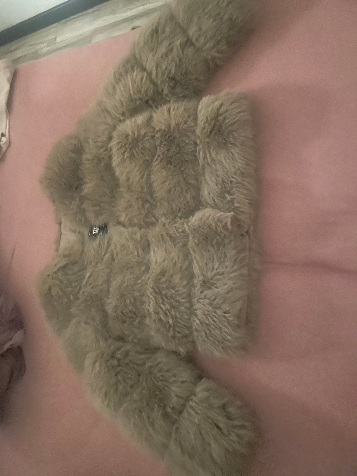 Mooie warme faux fur jas, Kleding | Dames, Jassen | Winter, Ophalen, Zo goed als nieuw, Maat 36 (S), Bruin