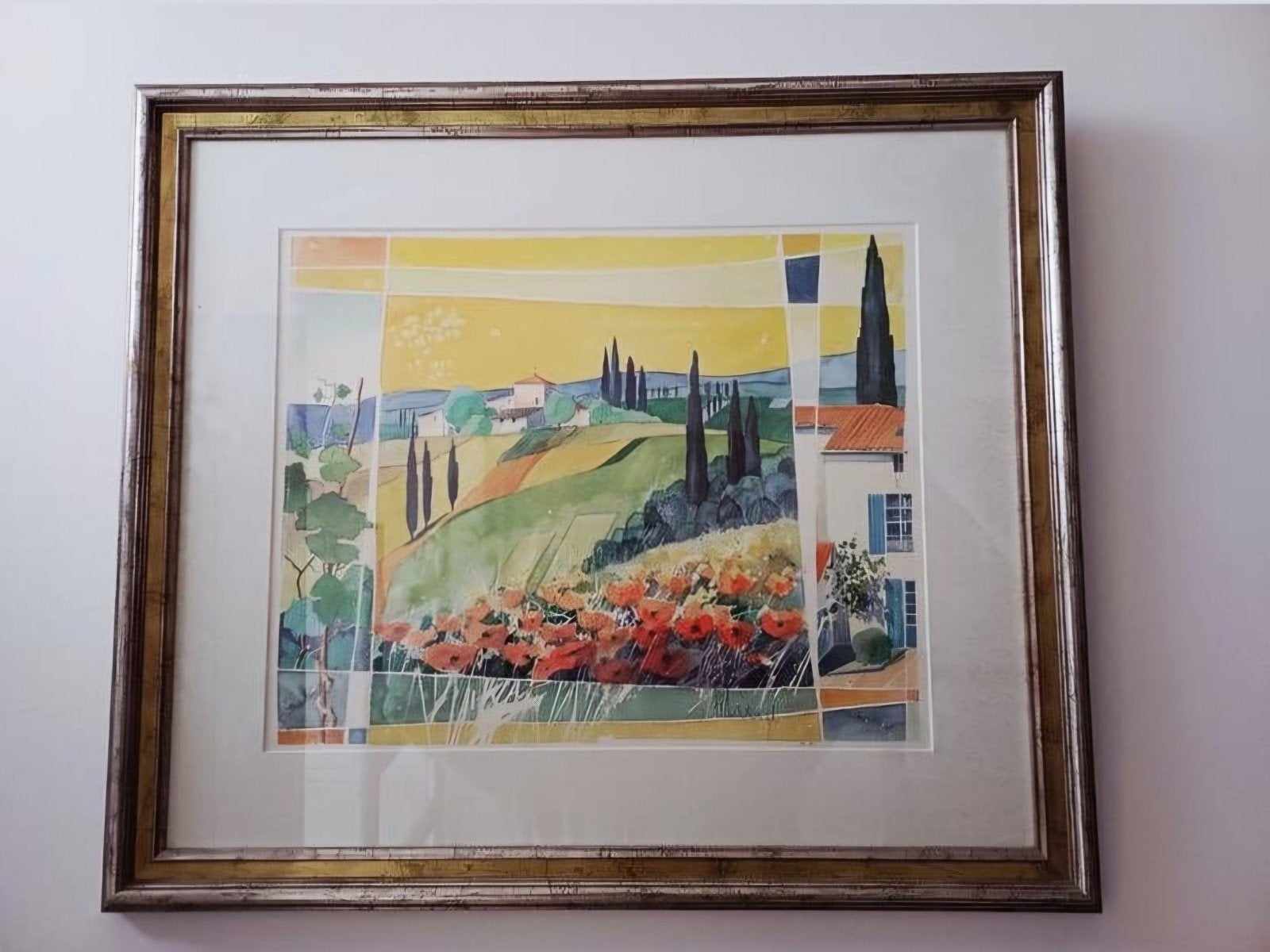 Franz Heigl - 'Sonne des Suedens IV' - Toscaans landschap, Antiek en Kunst, Ophalen of Verzenden